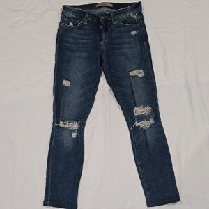 Joe's Jeans Blue Skinny Distressed Denim